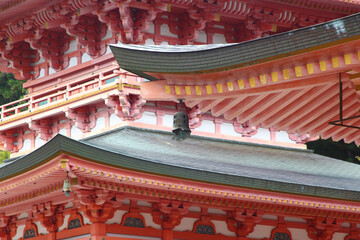 Details of japanese architecture (buddhist temple at Hiei Mount)