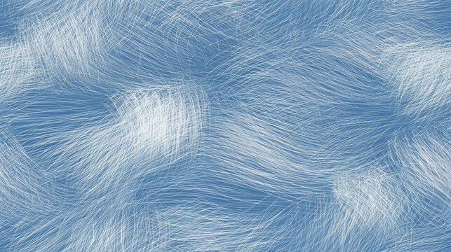 Seamless blue scribbles background.