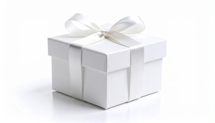A beautifully presented gift box with a white ribbon, ready for any special occasion