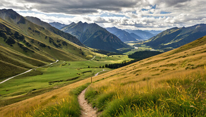La montagne verdoyante