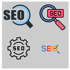 A set of  SEOicon