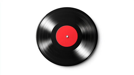 a vinyl record isolated on white background