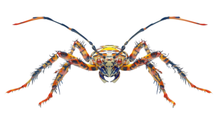 Assassin bug fierce appearance Transparent background, PNG file