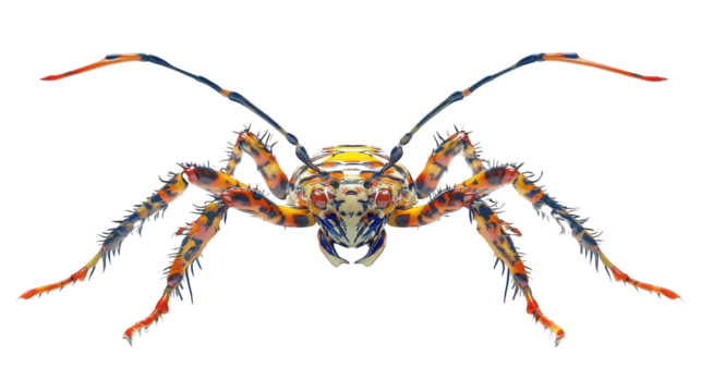 Assassin bug fierce appearance Transparent background, PNG file