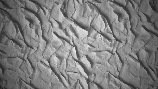 Textured crumpled paper background with shadows illustrating texture and details