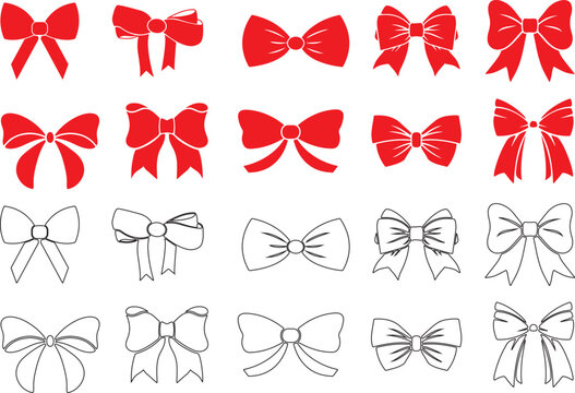 red bow, red ribbon, red bow tie, red christmas bow, red bow icon, red hair bow, red bow graphic, red bow silhouette, ribbon bow, gift bow, simple bow, decorative bow, bow illustration, bow pattern, b