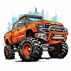 Off-Road Sport Truck Vector Illustration for Adventure and Outdoor Enthusiasts