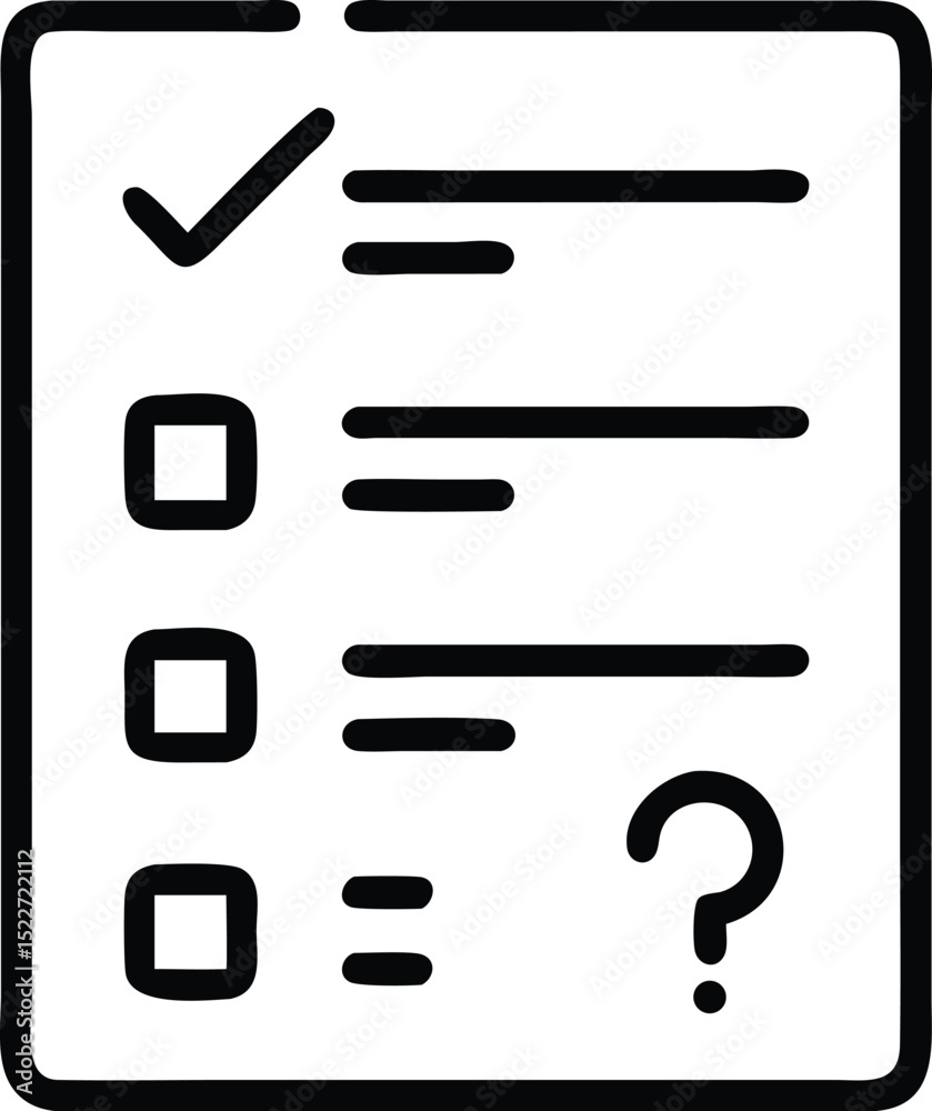 Poster checklist task list to do list icon vector illustration for project management and organization tool