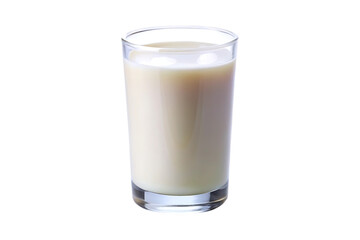 glass of milk image isolated on transparent background