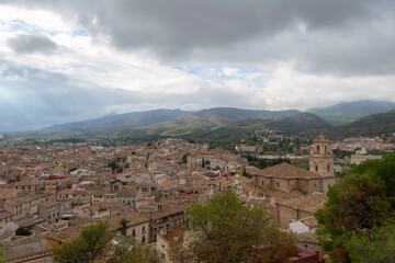 View of the city of Caravaca de la Cruz, Murcia, Spain, Europe.
