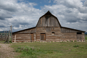 barn and buildings at Mormon Row in the Grand Tetons
