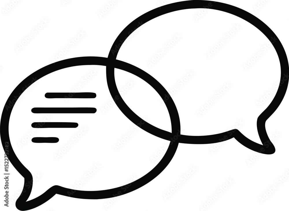 Poster get your message across with our speech bubbles icon for communication and dialogue design needs tod