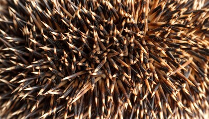 Top view of hedgehog