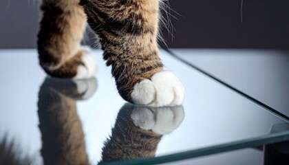 Feline foot close-up