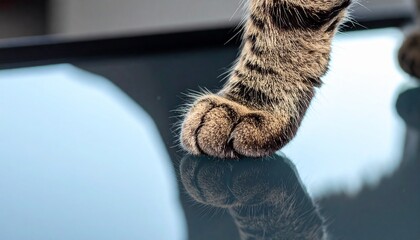 Feline foot close-up