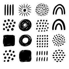 Abstract Graphic Elements in Minimal Style