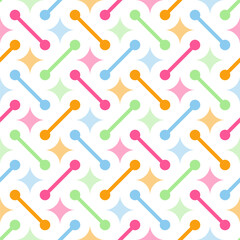 Colorful sparkle seamless pattern in flat style
