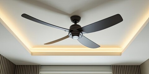 Modern Ceiling Fan with Integrated Lighting Fixture Design