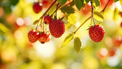 Modern Summer Berry Print Design - Fresh and Bright Pattern