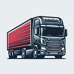 Truck vector design illustration