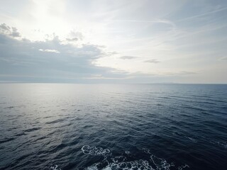 Serene Ocean Horizon - Tranquil Seascape for Design