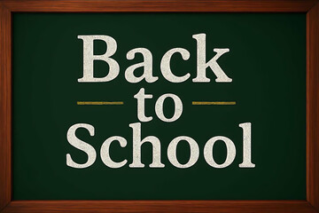 Back to School Chalkboard with Wooden Frame