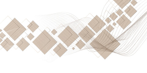 Abstract wave element for design. Digital frequency track equalizer. Vector illustration. Wave with lines created using blend tool Smooth Gradient Texture Vector Design Template. 