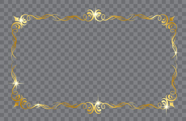 Premium Golden Flourish Ornament