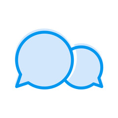 Modern Communication Icon Bubble Chat. Perfect for instant messaging, texting, or online chat applications.
