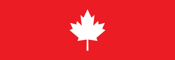 Canadian maple leaf on a white background. Canadian symbol.