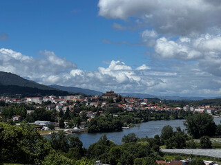 Rio Mino near Tui, Valenca, Border between Portugal and Spain
