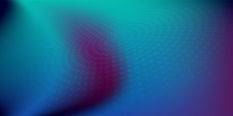 Abstract blue and purple liquid wavy shapes futuristic grainy background.