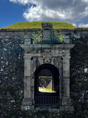 Detail of the Valen&ccedil;a Fortress,  Fortaleza de Valen&ccedil;a, Portugal at the spanishborder