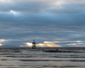 Waves after a storm at crosby, Liverpool UK