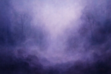 Misty Purple Forest Path Enchanting Nature Wallpaper Background