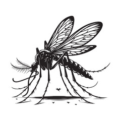 black and white sketch of a bow