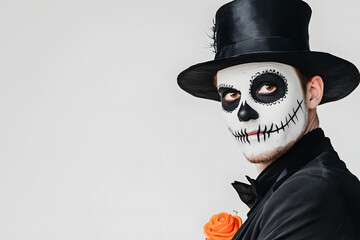 Exciting Halloween costume contest taking place at a local community event white background