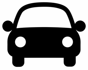 Simple Black Car Icon Illustration A Clean and Modern Design Perfect for Transportation Automotive and Travel Related Projects and Creative Visuals Minimalist Style