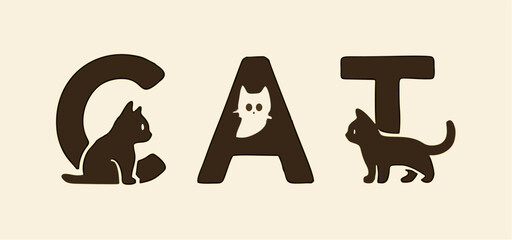 Cat typography