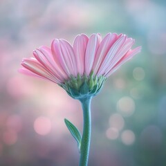Pastel Pink Gerbera in Bloom