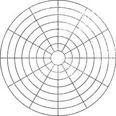 Obraz premium Large textured polar grid with a transparent background
