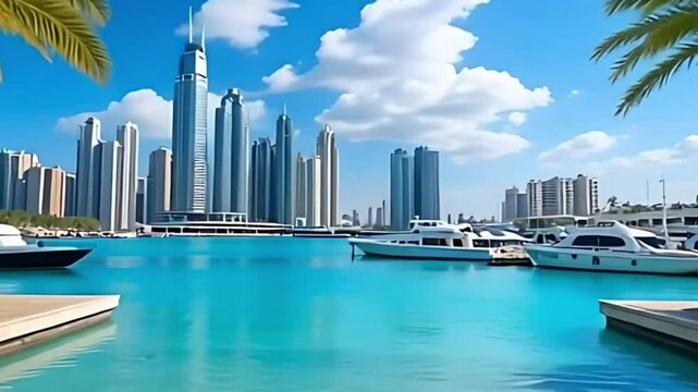 Dubai Palm Island Promenade Daytime