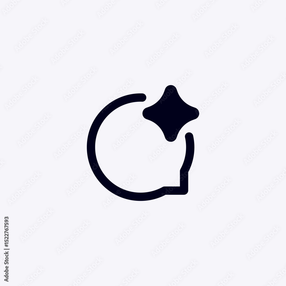 Poster ai icon featuring a stylized circuit node highlights themes of connection and innovation in technolo