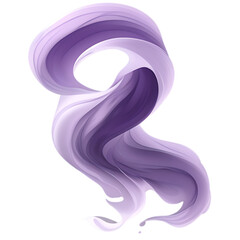 Smooth ribbon swirl flow on dark backdrop