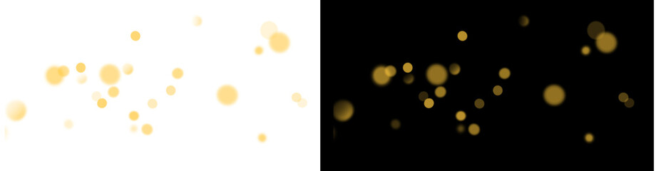 White sparkling light effect on magic christmas card with golden glitter glow abstract background flare stardust shine snow celebration vector png transparent holiday particles

