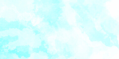 Soft sky-blue paint aquarelle hand-painted watercolor background design. beautiful bright blue paper texture. grunge effect light sky-blue shades watercolor background. watercolor scraped background.