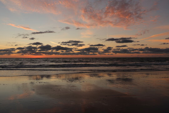 sunset at the beach