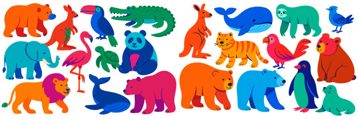 seamless pattern with colorful fishes