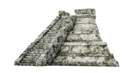 Chichen Itza El Castillo pyramid Transparent background, PNG file