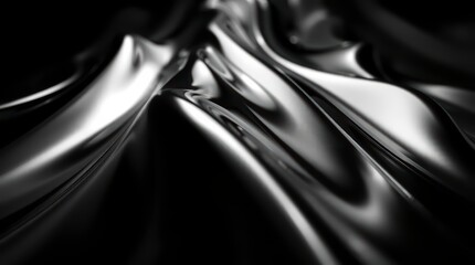 Fototapeta premium Abstract Flowing Metallic Texture